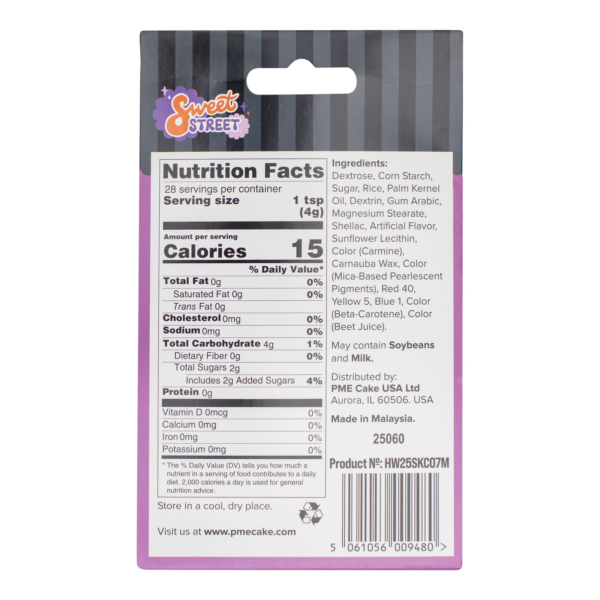 PME Cake Sweet Street® Enchanted Pink Bones Sprinkle Mix